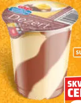 Dezert s príchuťou čokoláda, vanilka