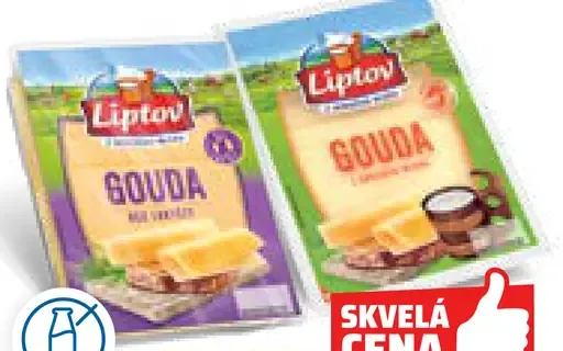 Gouda porciované plátky