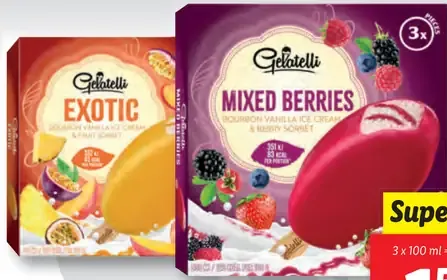 Gelatelli ovocné nanuky