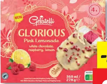 Gelatelli Glorious Pink Lemonade nanuky
