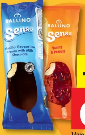 Ballino vanilkový nanuk s polevou