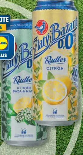 Zlatý Bažant radler plechovka