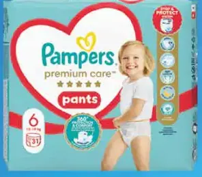 Pampers premium care detské plienkové nohavičky
