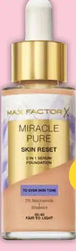 Max Factor Miracle Pure pleťové sérum a make-up