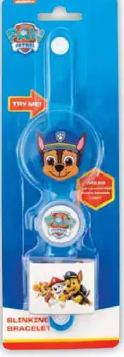 Paw Patrol svietacie hodiny s cukríkmi