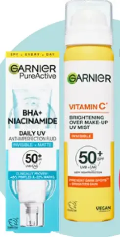 Garnier PureActive pleťový UV fluid Vitamin C