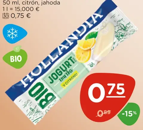 Bio Jogurtová Zmrzka v citrónovom sorbete