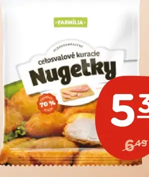 Farmília Kuracie Nuggetky Celosvalové