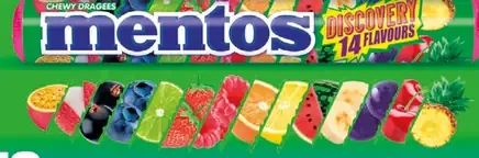 Mentos cukríky rôzne druhy