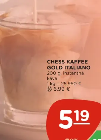 Chess Kaffee Gold Italiano instantná káva