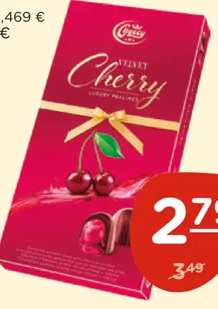 Chocex Velvet cherry višňa v čokoláde