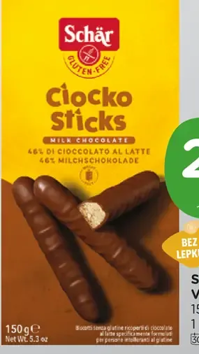 Schär tyčinky v čokoláde
