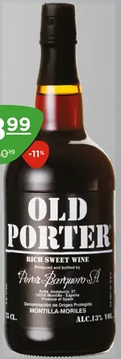 Old Porter víno