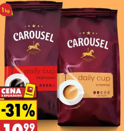 Carousel Káva zrnková daily cup espresso