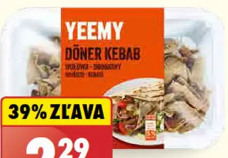 Yeemy Hovädzo-kurací kebab