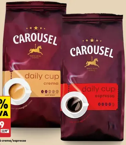 Carousel zrnková crema/espresso