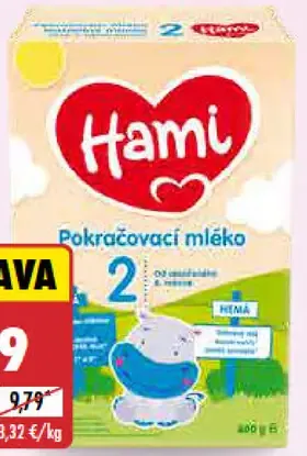 Hami Následná dojčenská mliečna výživa 2