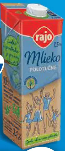 Rajo Mlieko trvanlivé polotučné