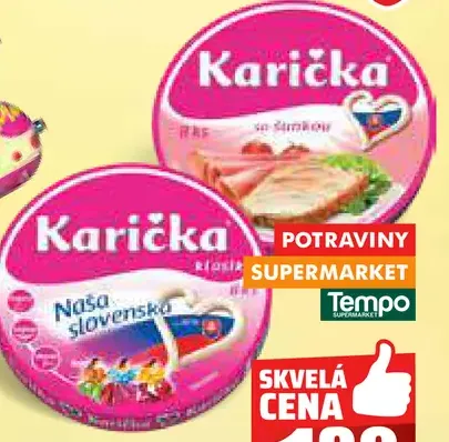 Karička Maxi tavený syr 2 druhy