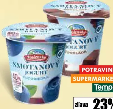 Rajo Zvolenský smotanový jogurt 2 druhy