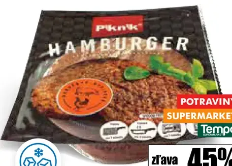 Piknik Hamburger bravčovo-hydinový chladený