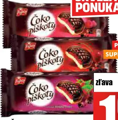 Čokopiškóty 3 druhy