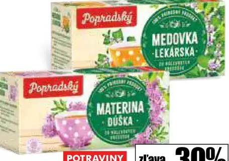 Popradský bylinný čaj 2 druhy