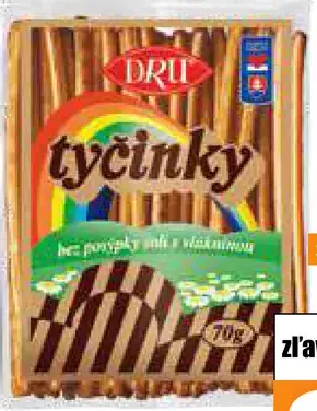 DRU Tyčinky bez posýpky soľ a vlákninu