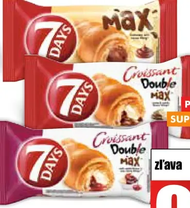 7 Days Max croissant 3 druhy