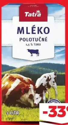 Tatra trvanlivé mlieko 1,5 %