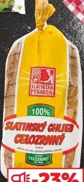 Slatinský celozrnný chlieb
