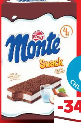 Monte Snack Miliečný rez