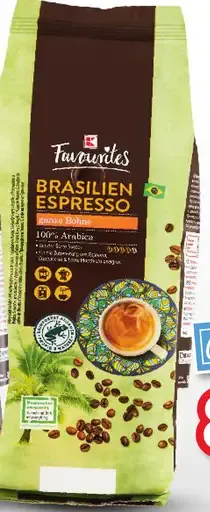 Favourites Brasilien Espresso zrnková káva