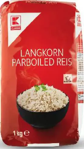 Parboiled ryža