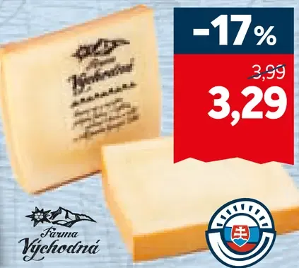Farma Východná Syr valach údený