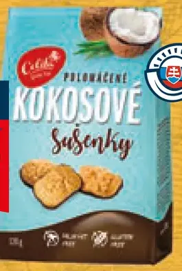 Celita polomáčané kokosové sušienky