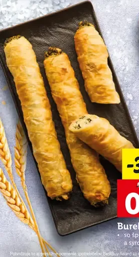 Burek so špenátom a syrom