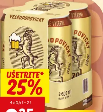 Velkopopovický Kozel plechovka