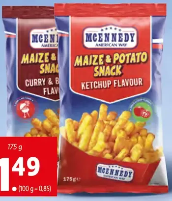 Mcennedy kukurično-zemiakový snack