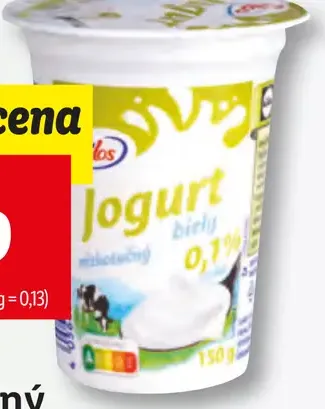 Biely nízkotučný jogurt 0,1% tuku