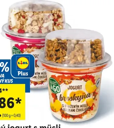 Ovocný jogurt s müsli