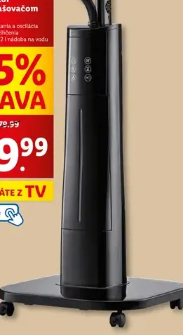 Stojanový ventilátor s rozprašovačom hmly