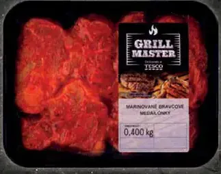 Tesco Grill Master marinované bravčové medailóniky