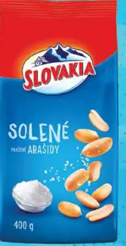 Slovakia Arašidy pražené solené