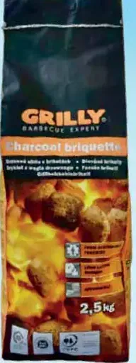 Grilly brikety z dreveného uhlia
