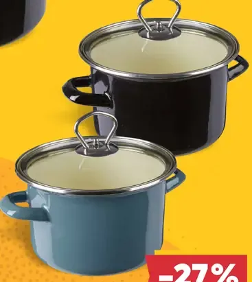 Hrniec smaltovaný s pokrievkou