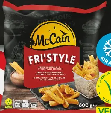 McCain fries zemiakové hranolčeky