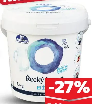 Milbona Grécky biely jogurt