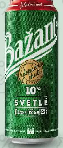 Bažant svetlé pivo 10% plechovka