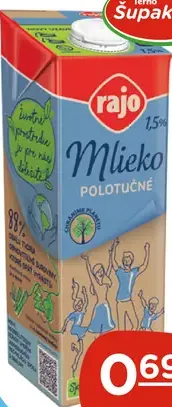 Rajo mlieko trvanlivé